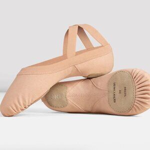 NEW BLOCH Synchrony Stretch Canvas / Split Sole Ballet Shoes Size 3.5 in Pink